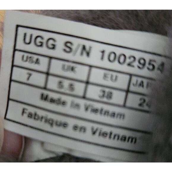 UGG Winter Boots Bailey Bow Suede Lace Back Sz 7 Dark Gray 1002954 - Picture 9 of 9